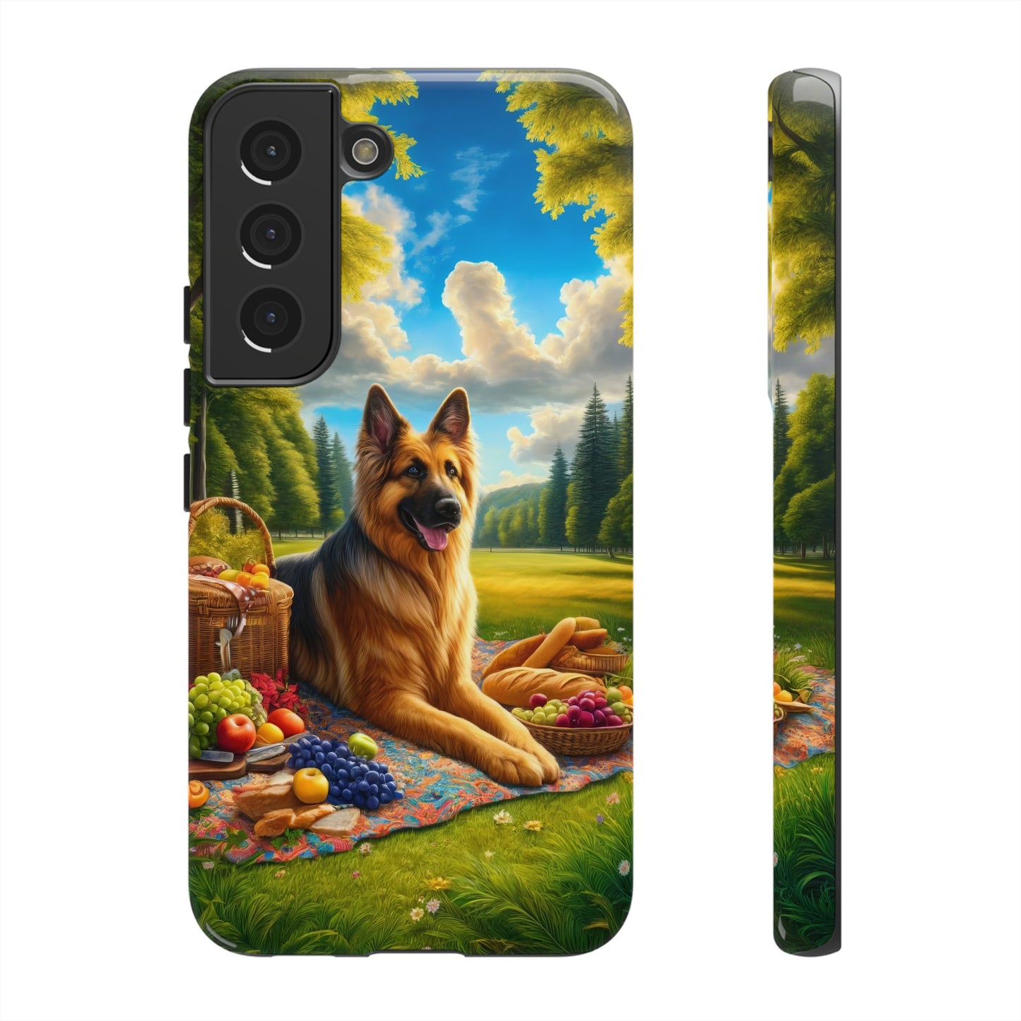 German Shepherd Giving a Speech Phone Case