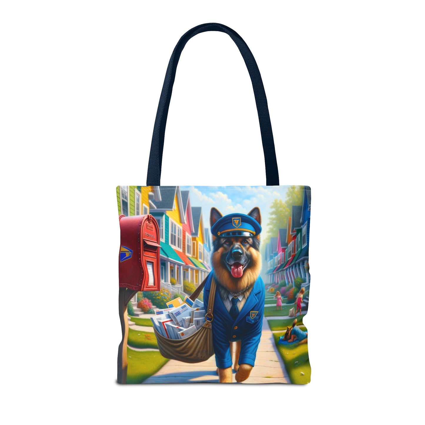 German Shepherd Delivering Mail Tote Bag