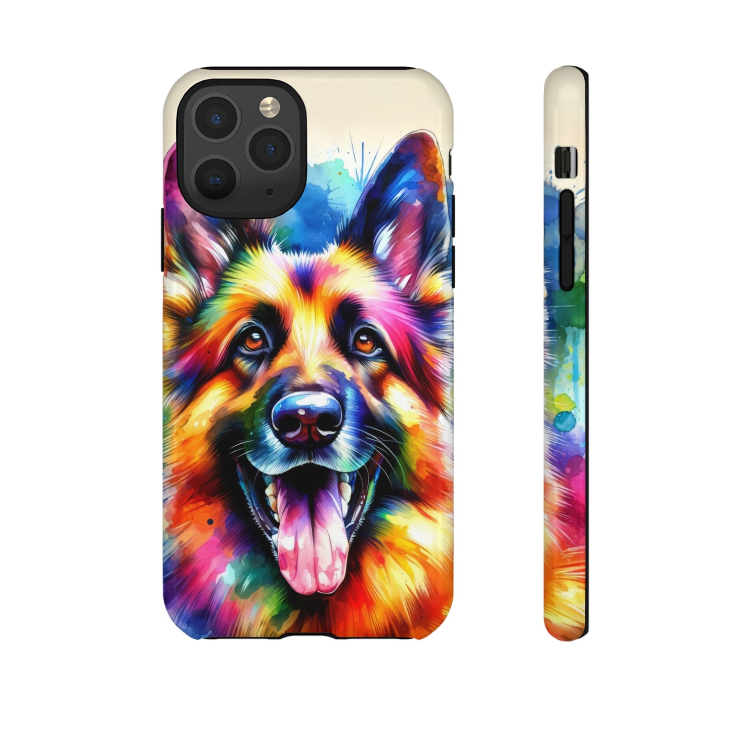 German Shepherd in Watercolor Tough Phone Case