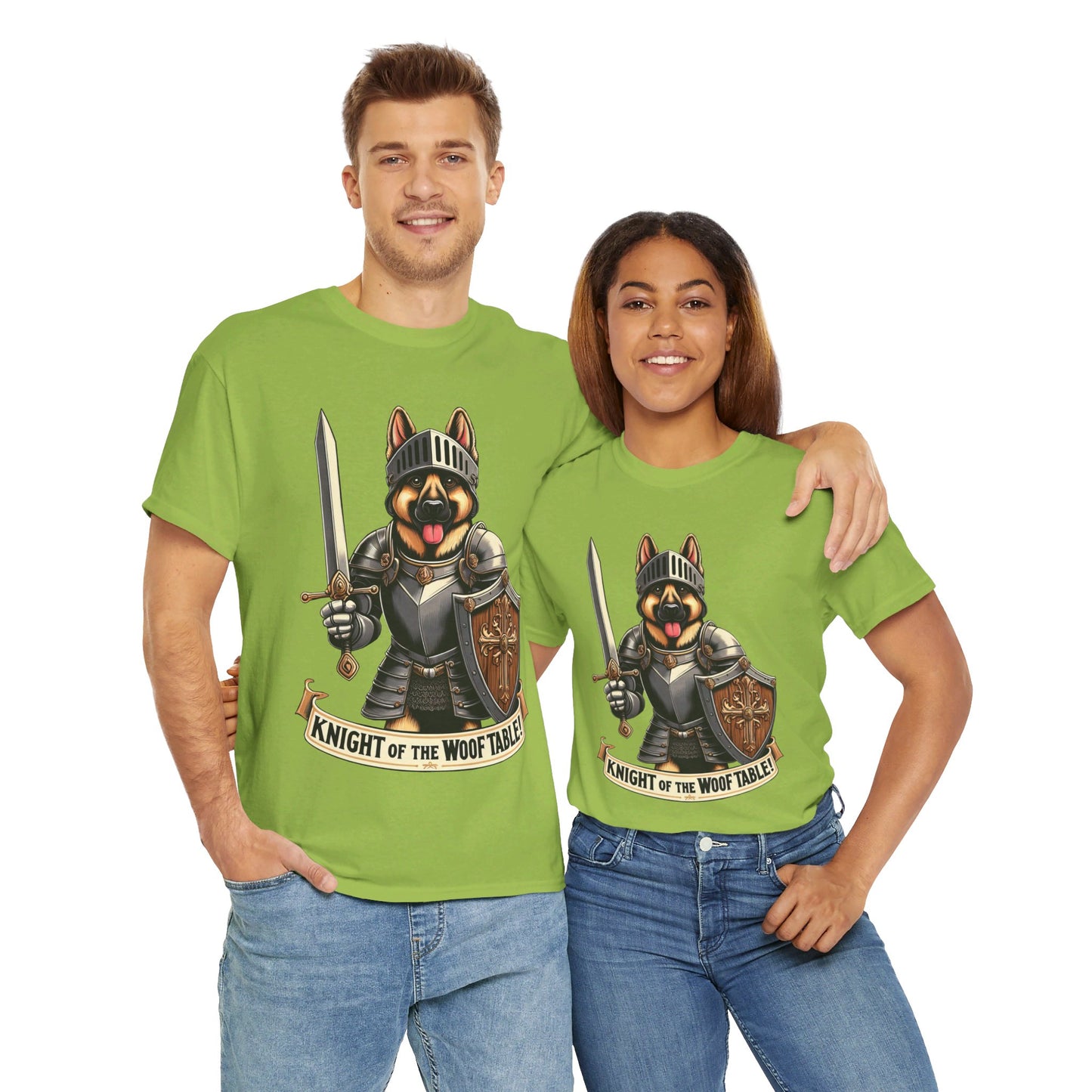 Knight of the Wolf Table T-Shirt (13 colors) (German Shepherd)