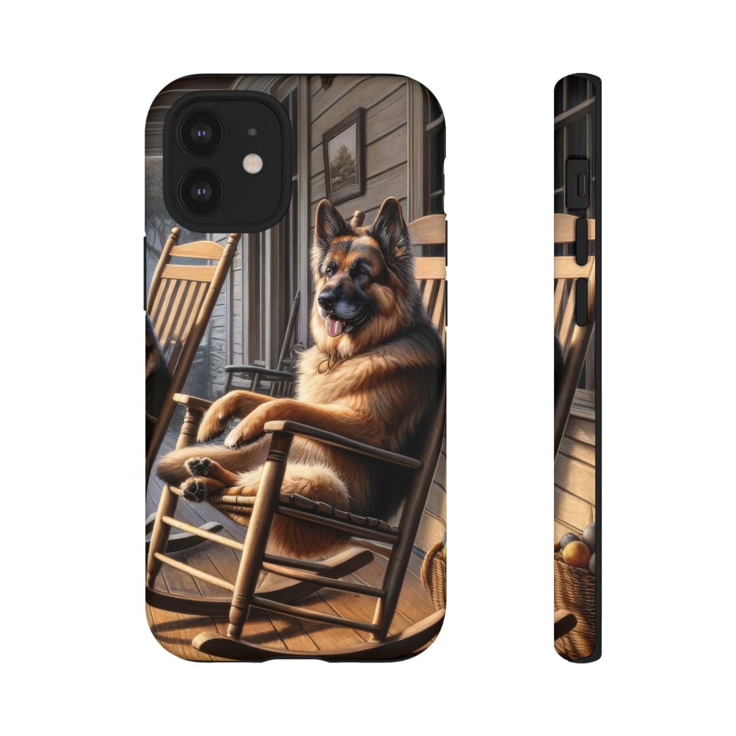 German Shepherd on the Porch Tough Phone Case