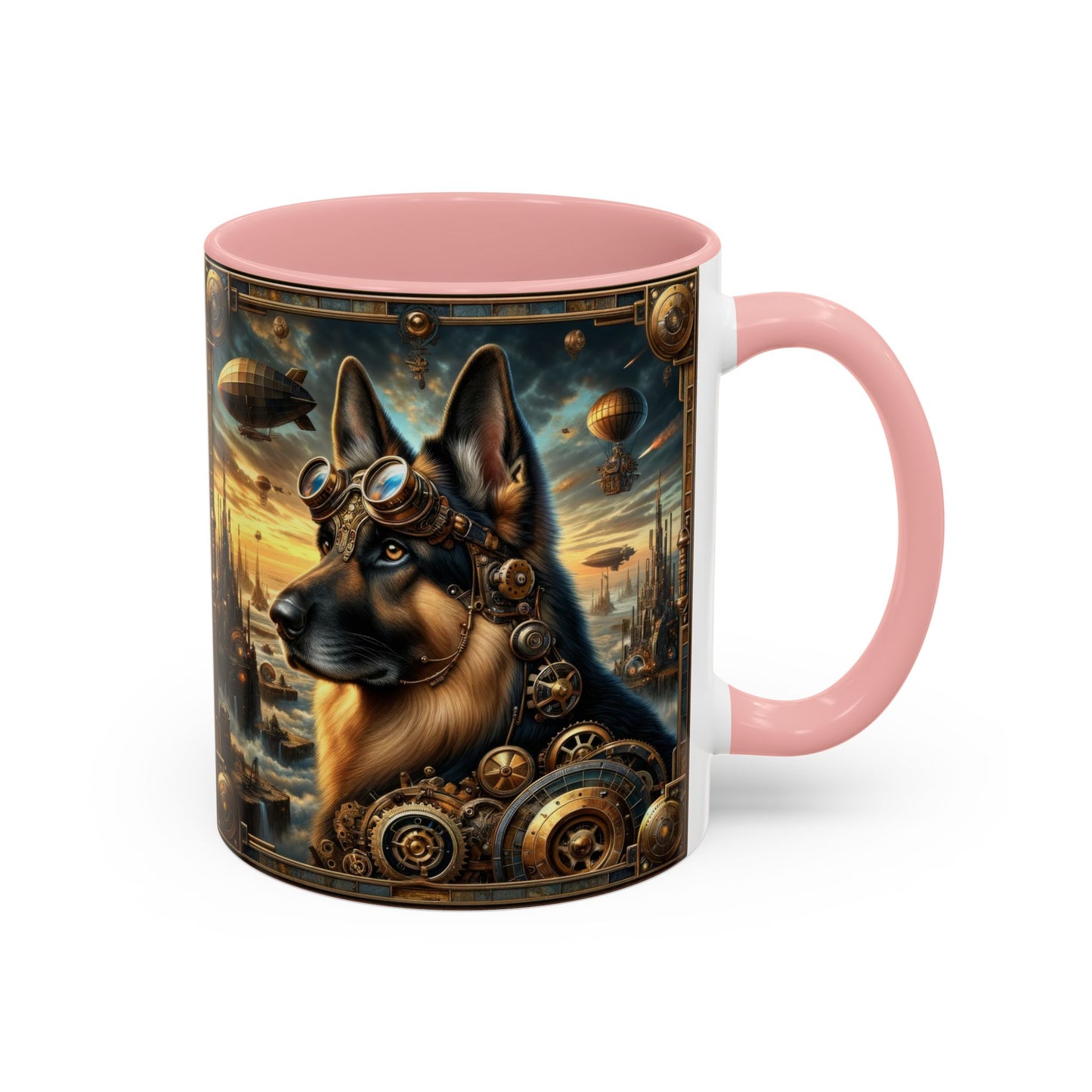 Steampunk Fantasy V2 German Shepherd Coffee Mug