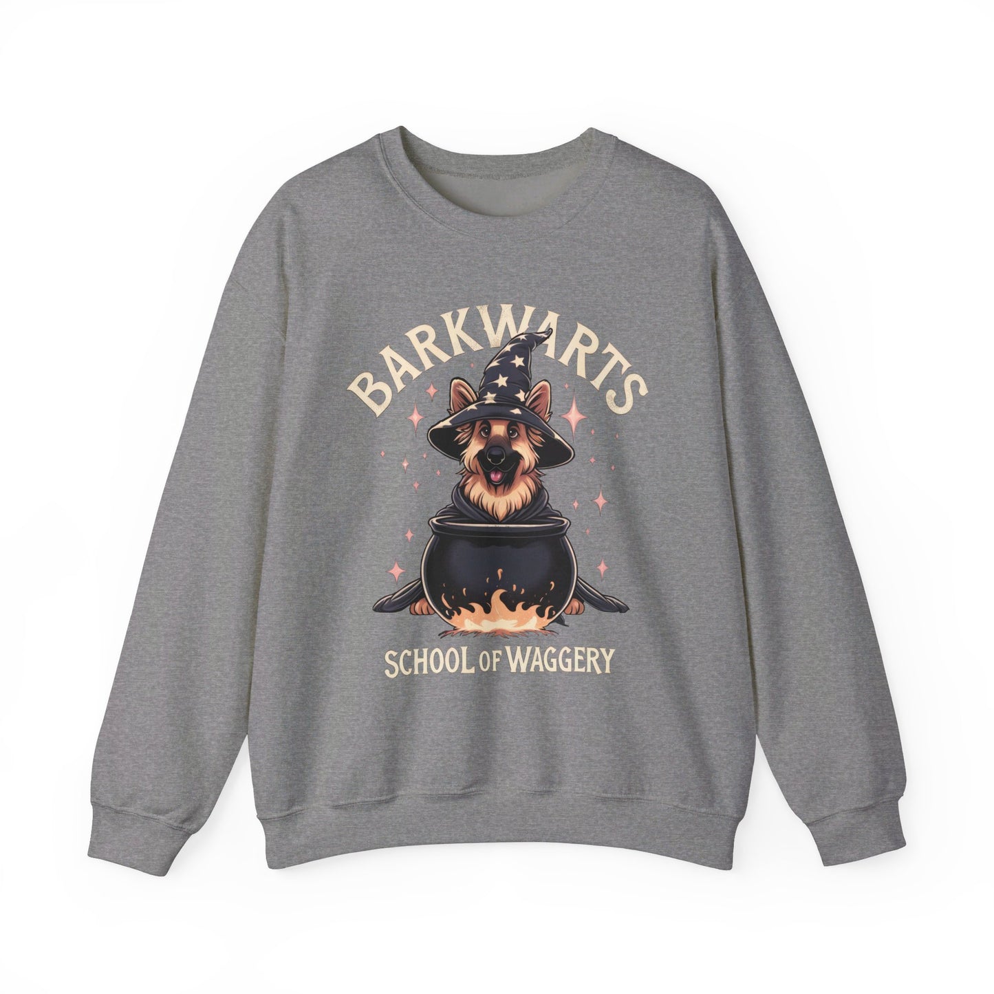 BarkWarts School of Waggery Sweatshirt (10 colors) (German Shepherd)