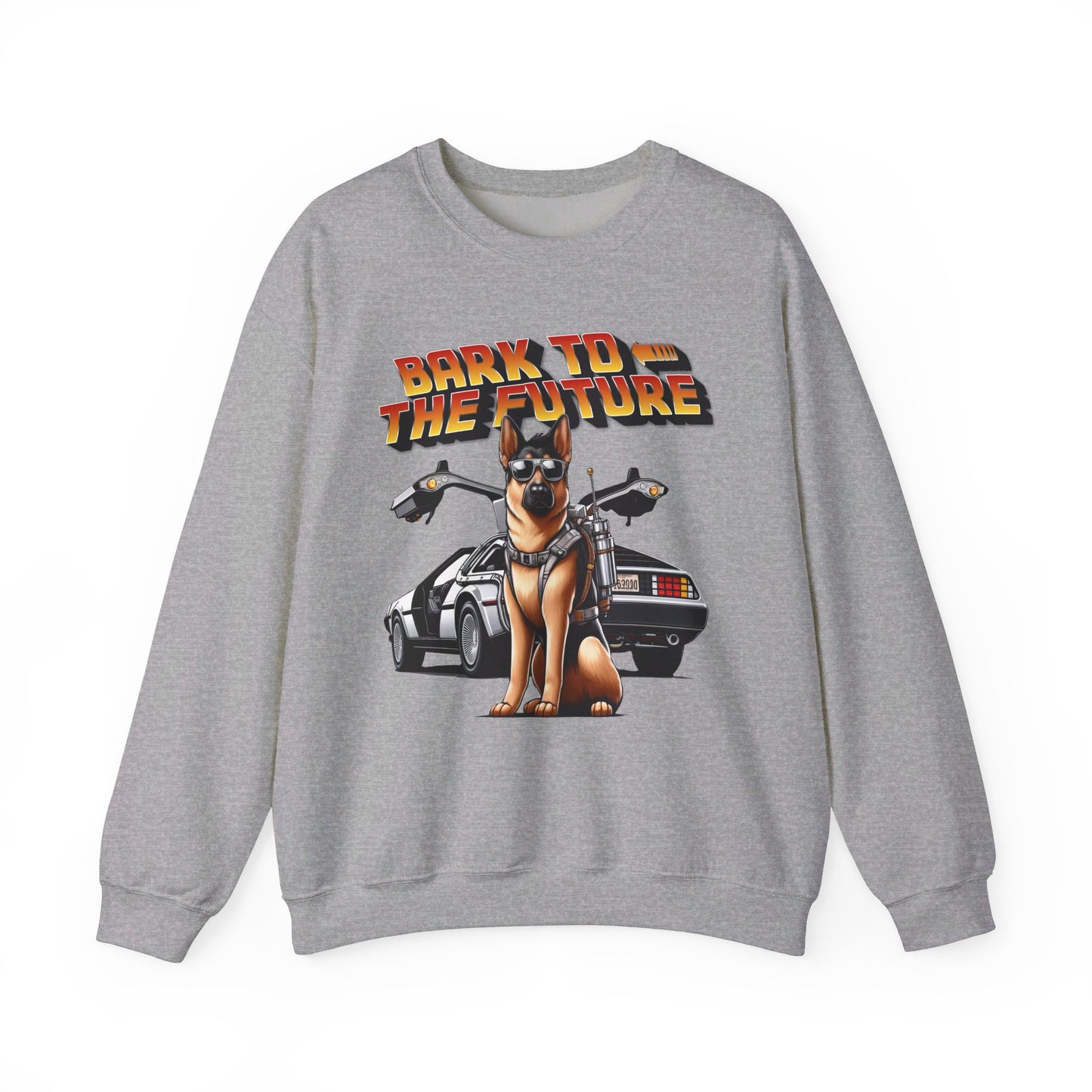 Bark to the Future Sweatshirt (10 colors) (German Shepherd)