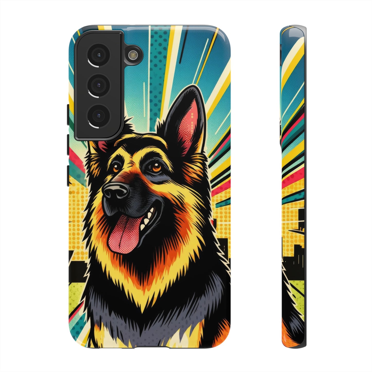 Comic style German Shepherd Phone Case