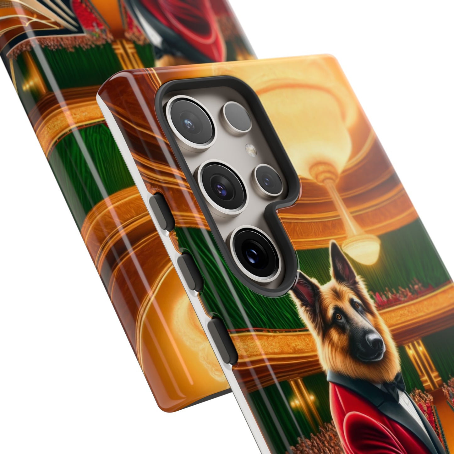 German Shepherd Playing the Piano Phone Case