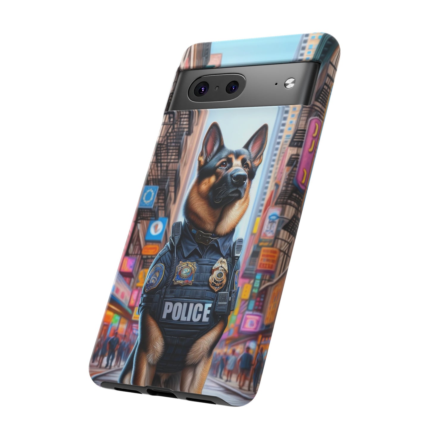 German Shepherd Police Officer Phone Case