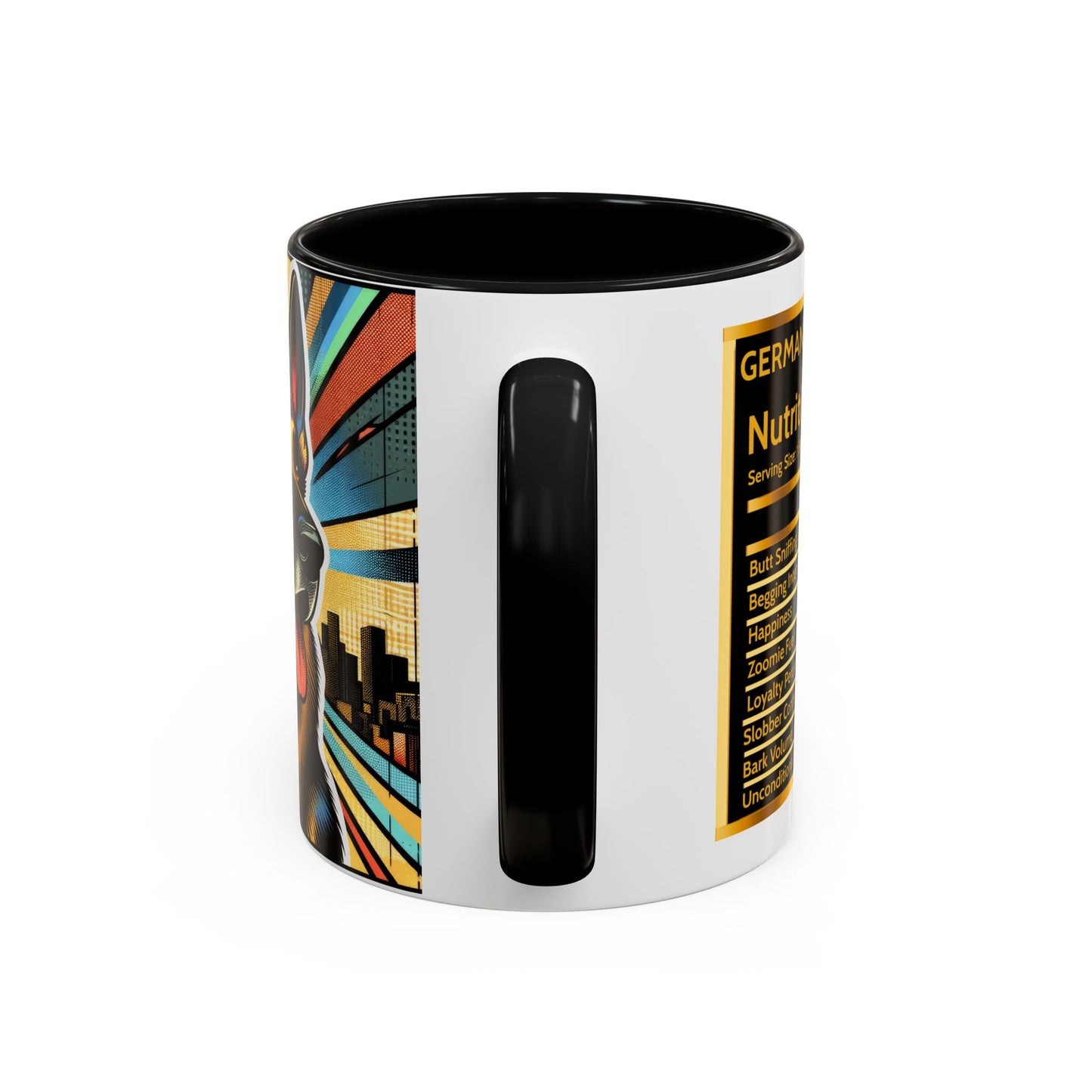 Comic style German Shepherd Coffee Mug