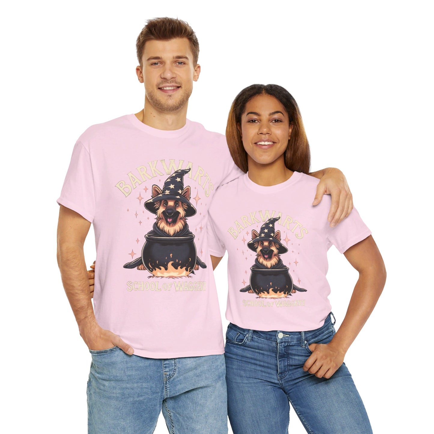 BarkWarts School of Waggery T-Shirt (13 colors) (German Shepherd)