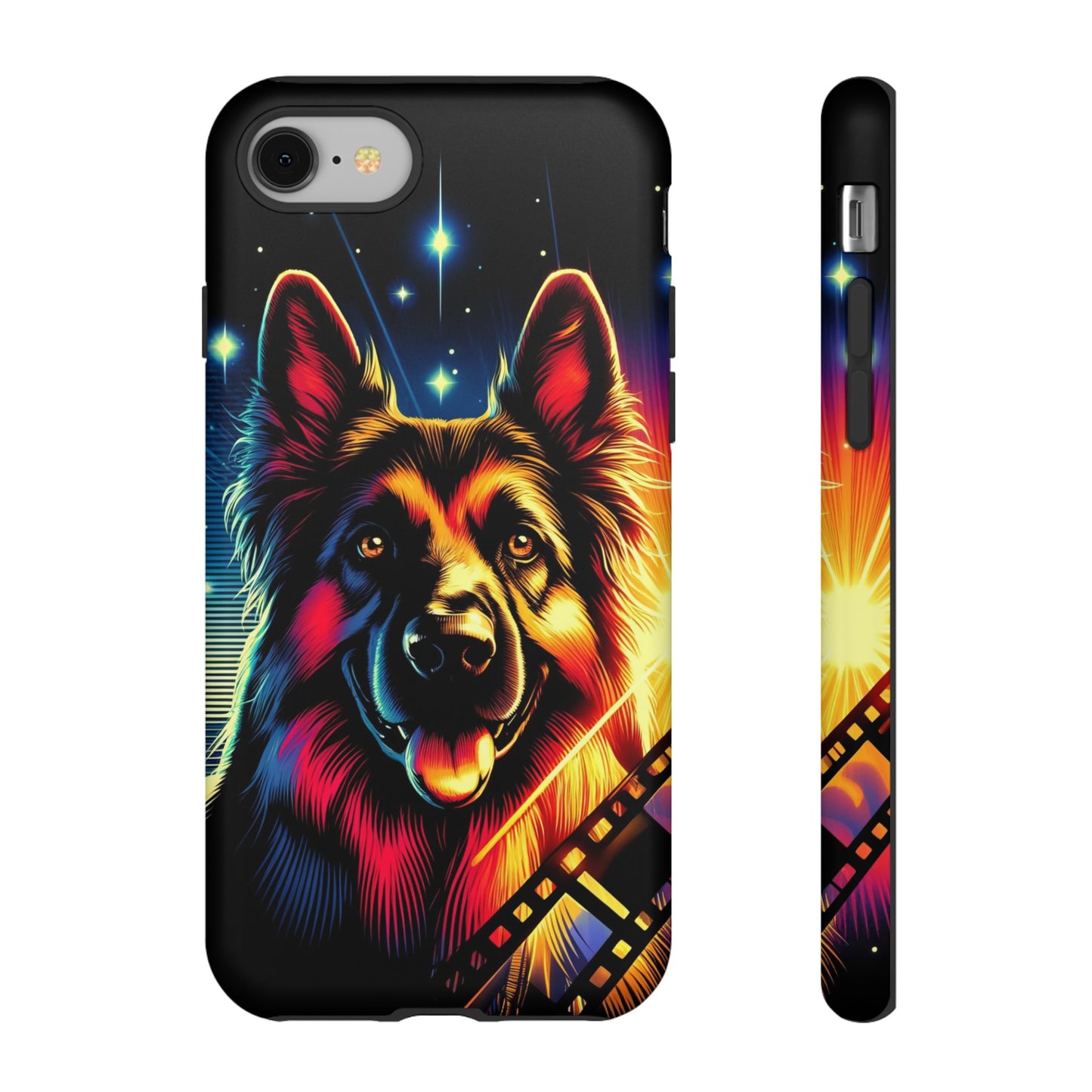 Comic book style German Shepherd Phone Case