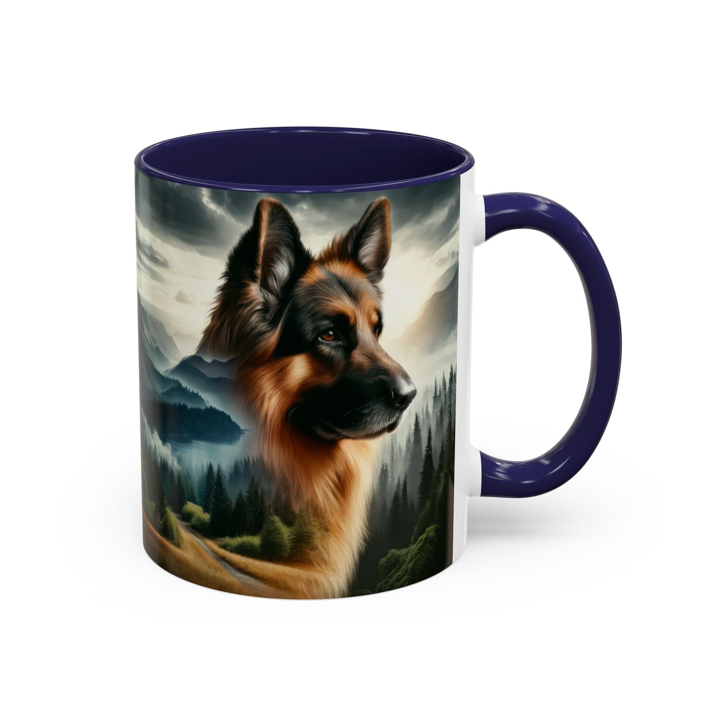 Romanticism and double exposure German Shepherd Coffee Mug