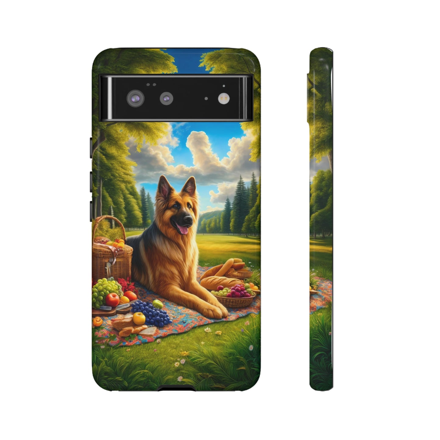 German Shepherd Giving a Speech Phone Case