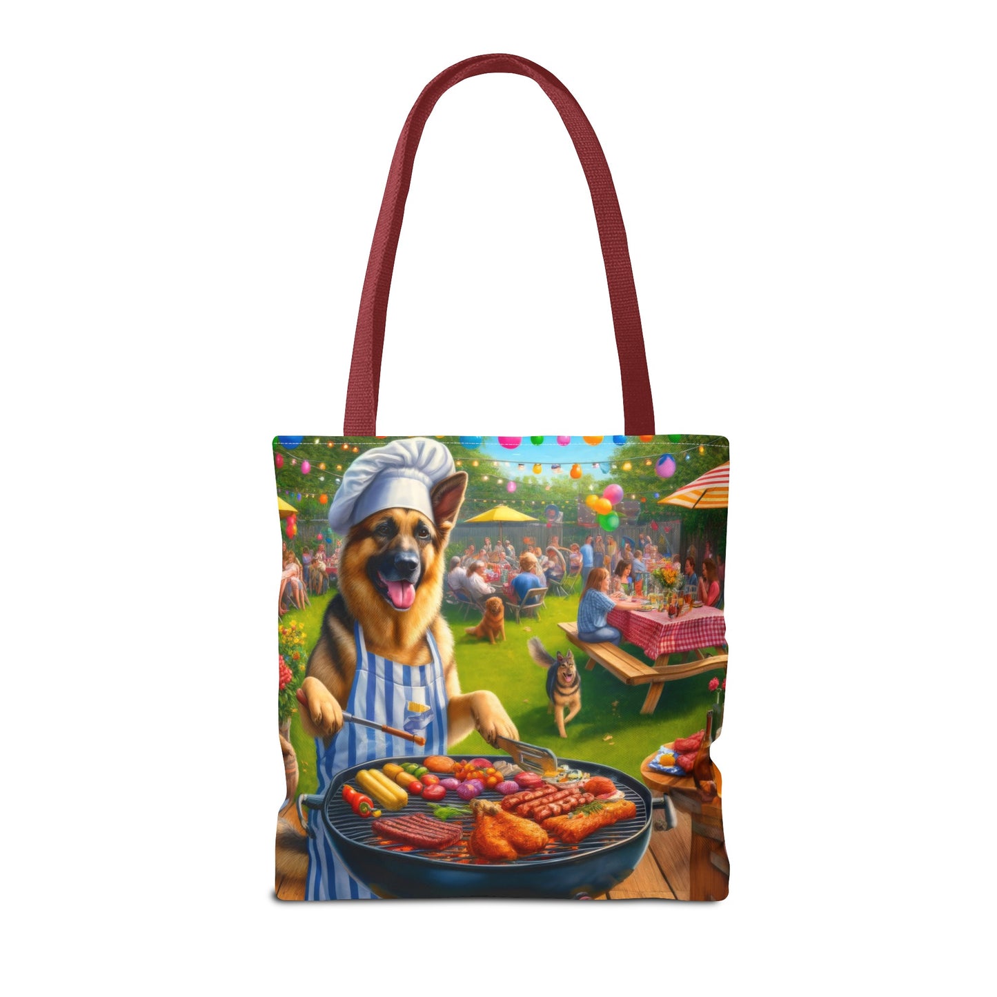 German Shepherd Barbecue Party Tote Bag