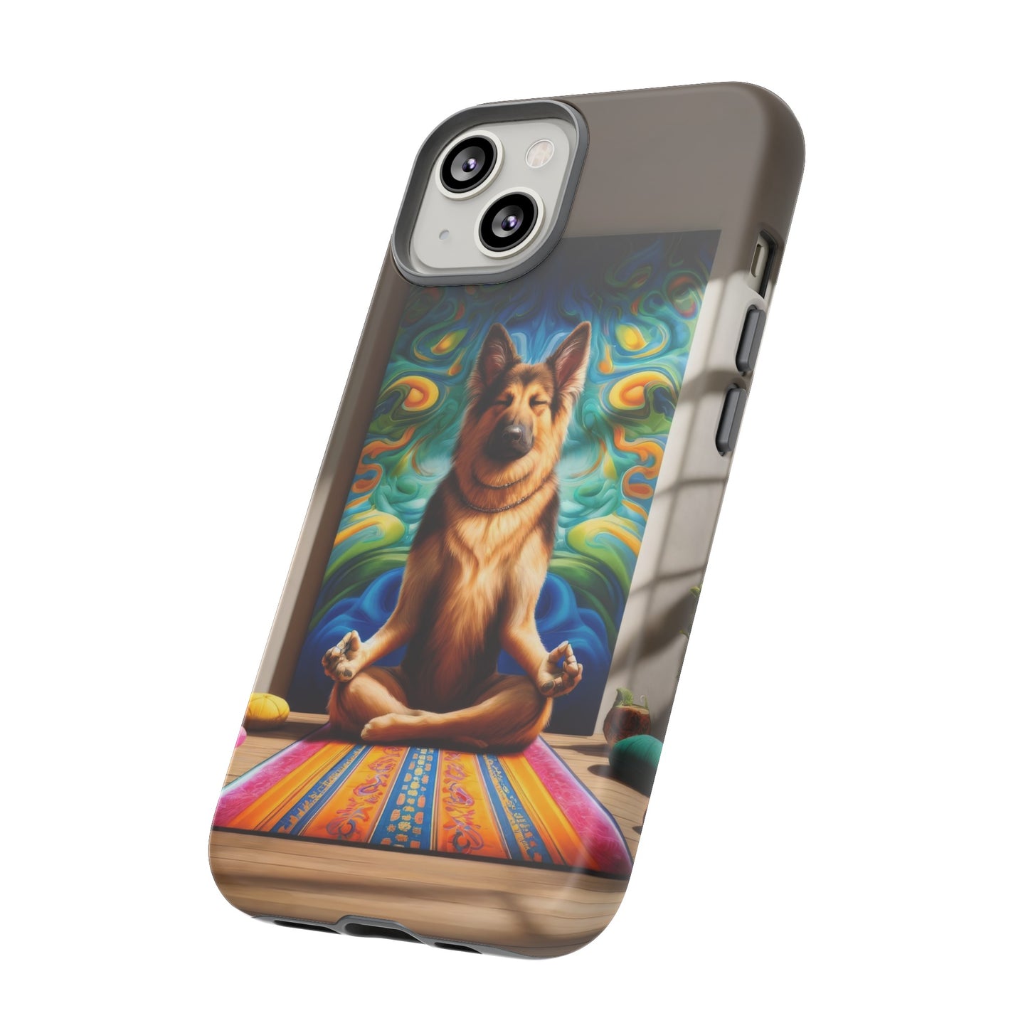 German Shepherd Meditating Phone Case