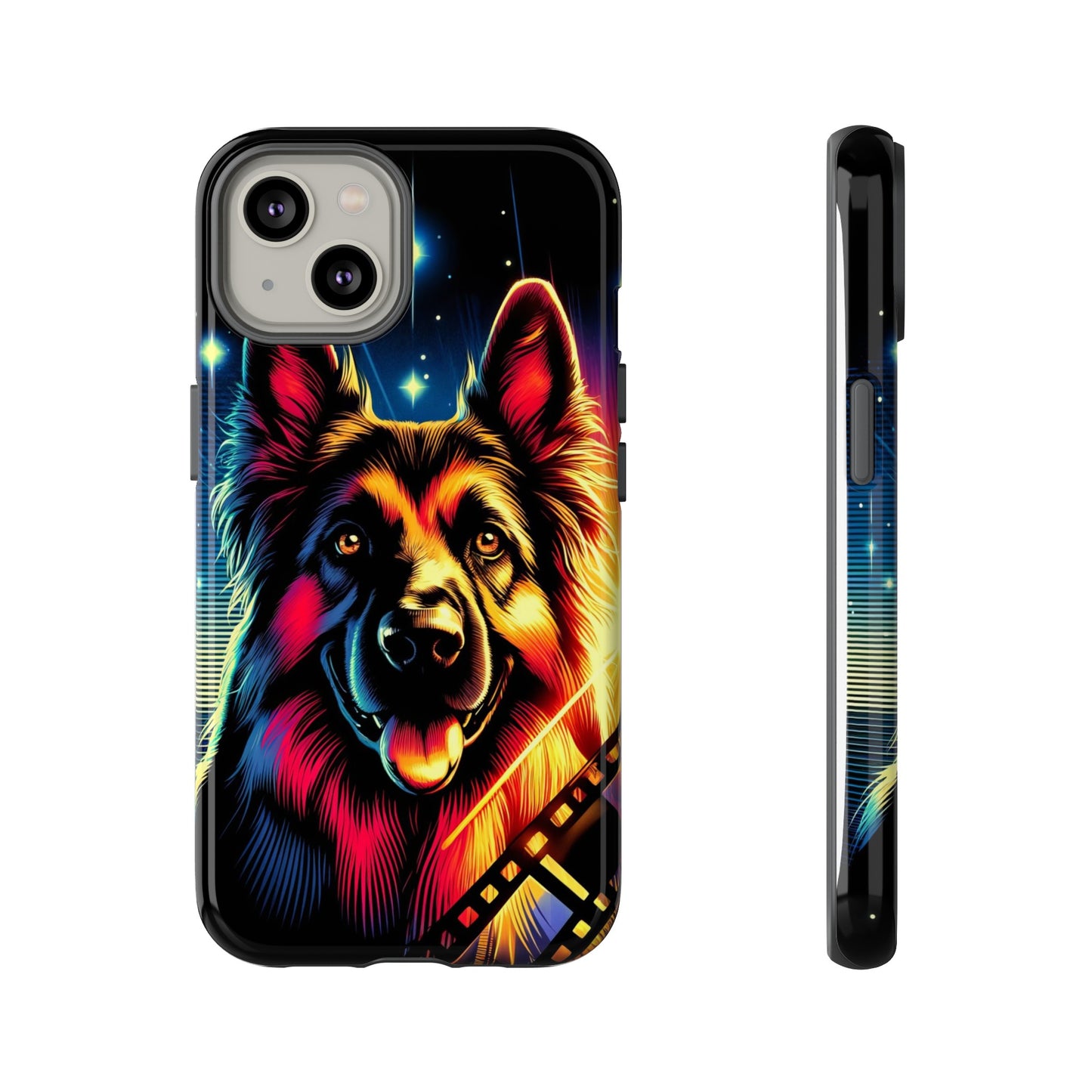 Comic book style German Shepherd Phone Case