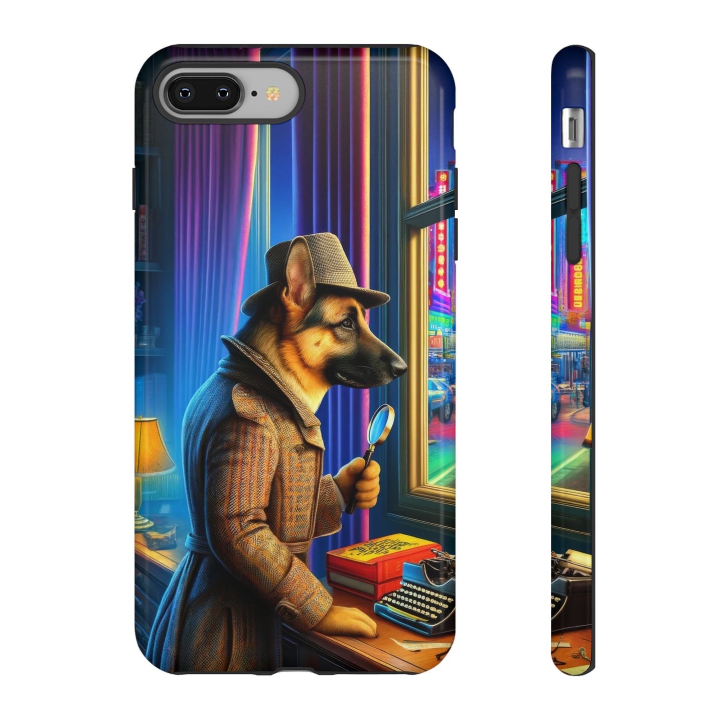 German Shepherd Detective Phone Case