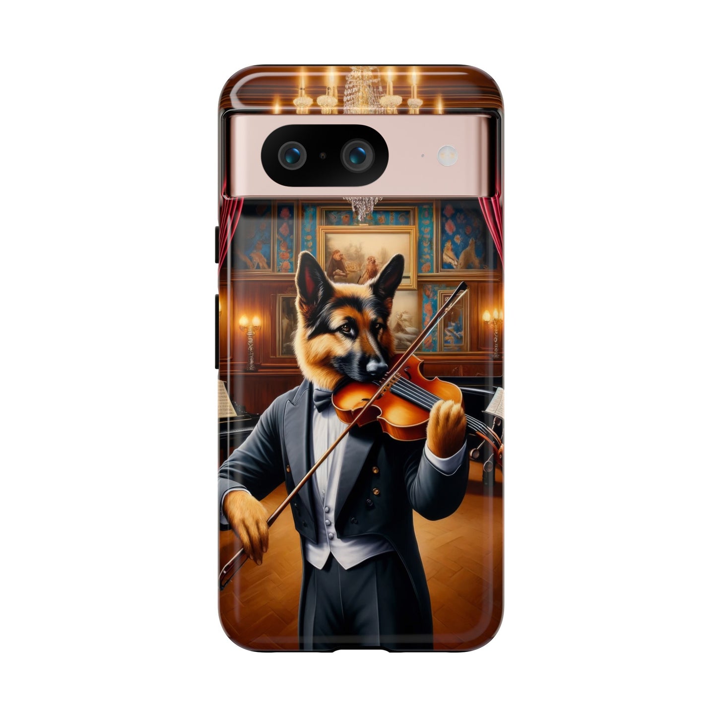 German Shepherd Playing the Violin Phone Case