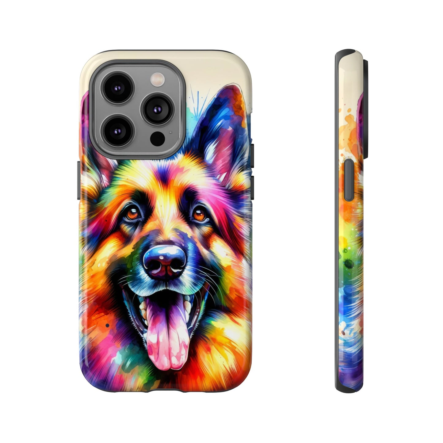 German Shepherd in Watercolor Tough Phone Case