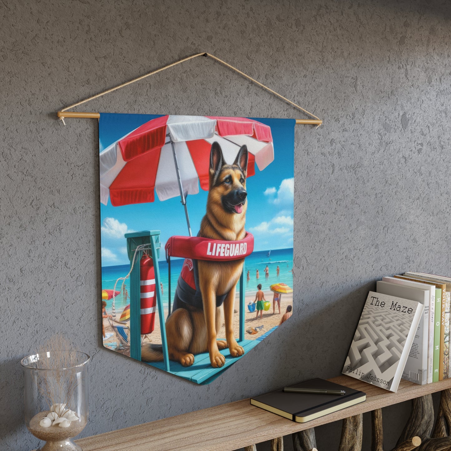 German Shepherd Lifeguard Pennant