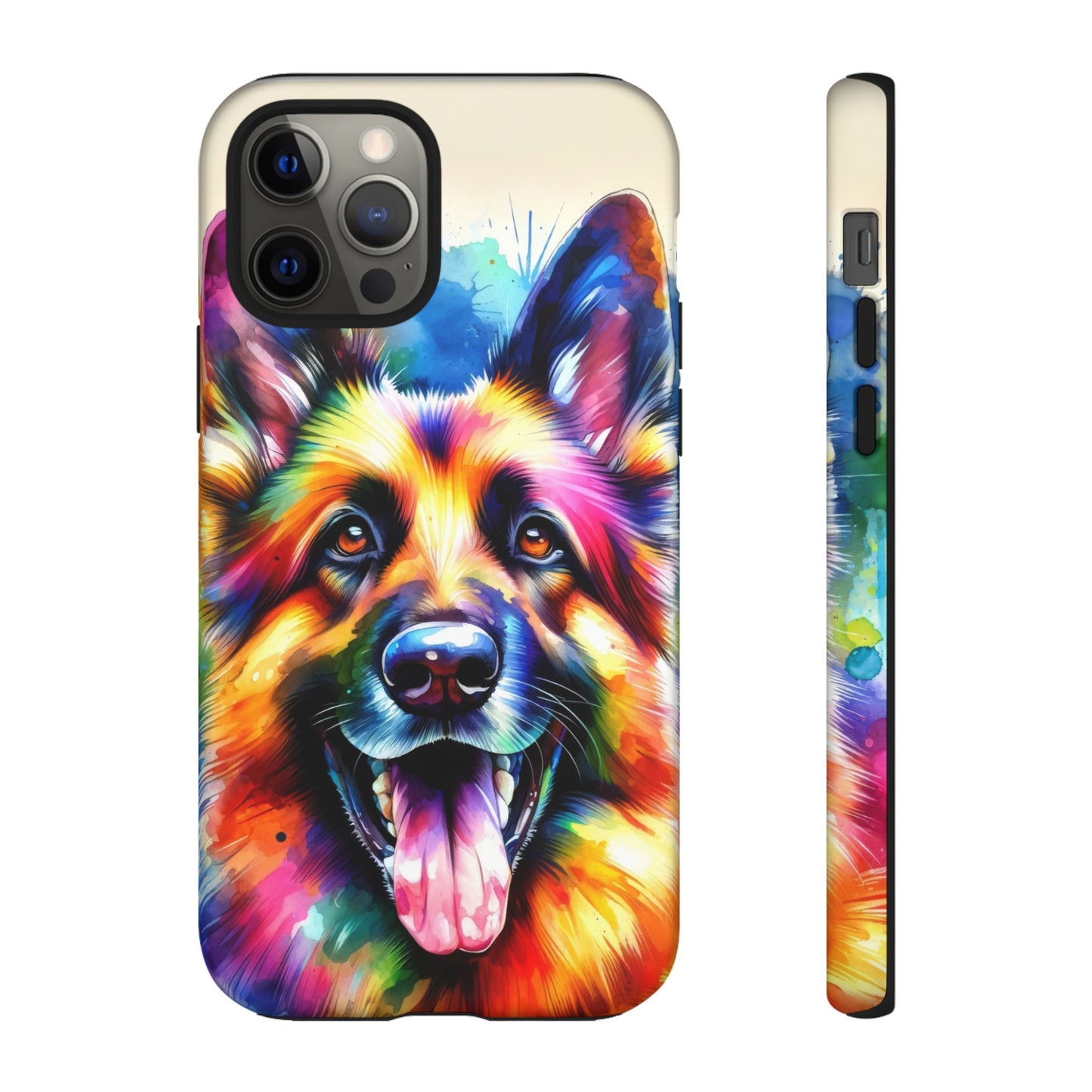 German Shepherd in Watercolor Tough Phone Case