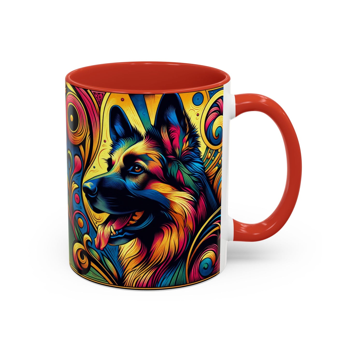 Scratchboard technique German Shepherd Coffee Mug