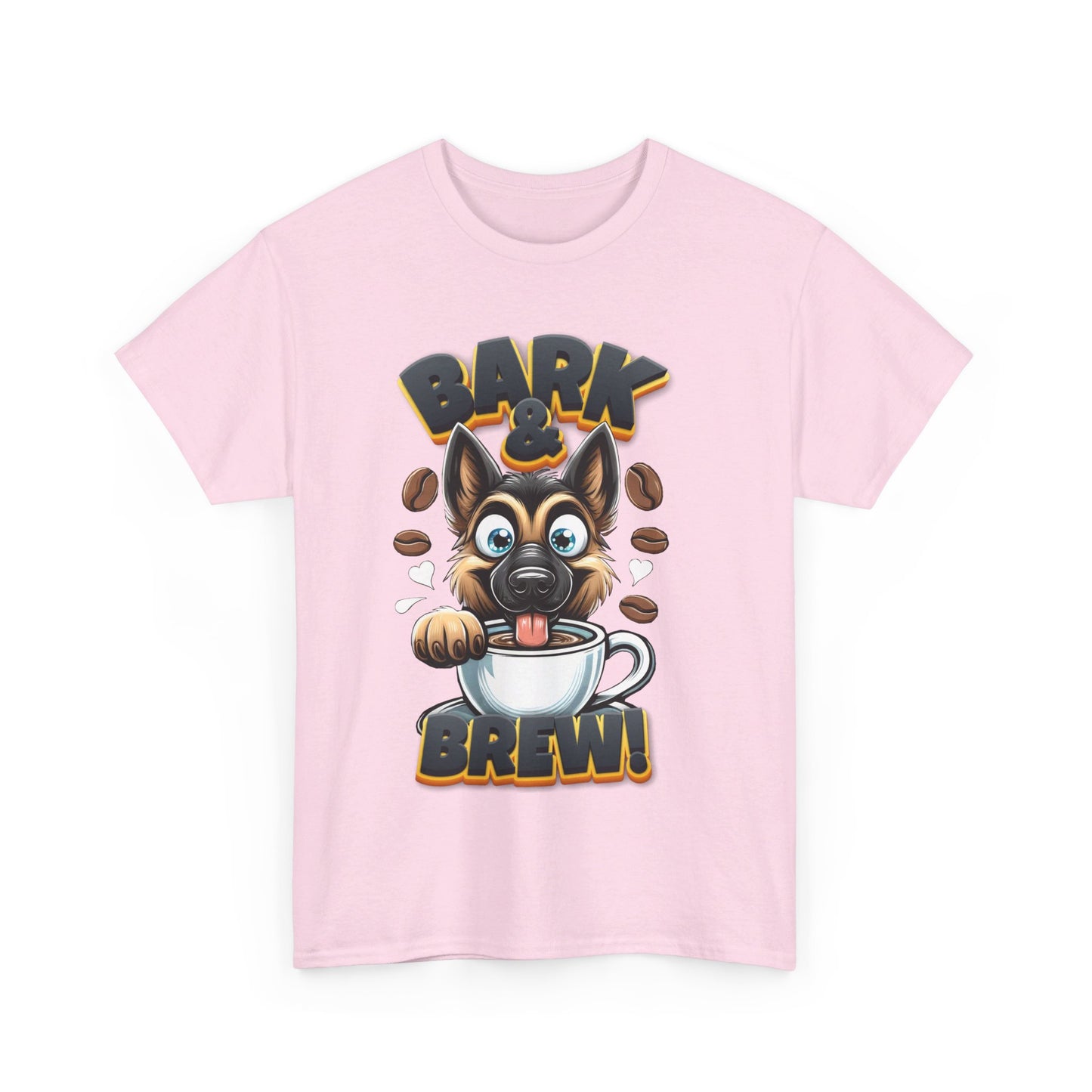 Bark and Brew T-Shirt (13 colors) (German Shepherd)