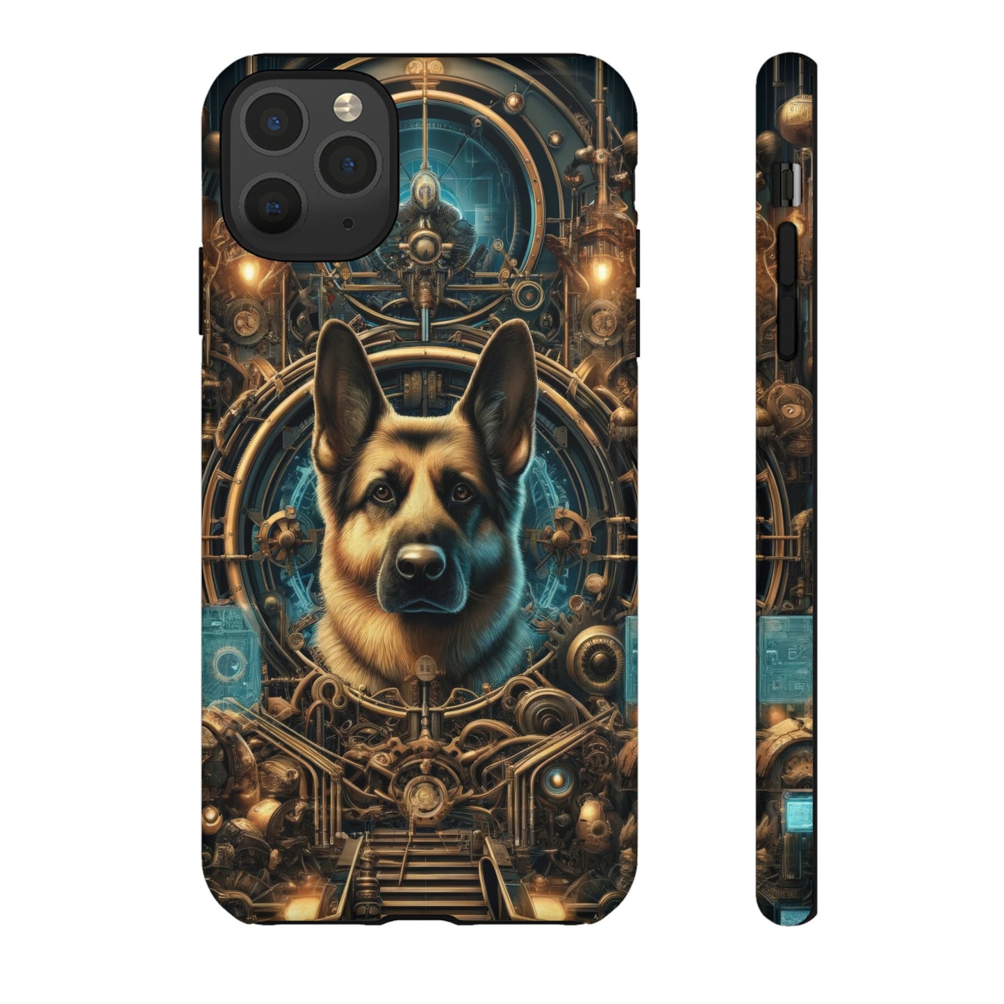 Steampunk Fantasy V2 German Shepherd Phone Case