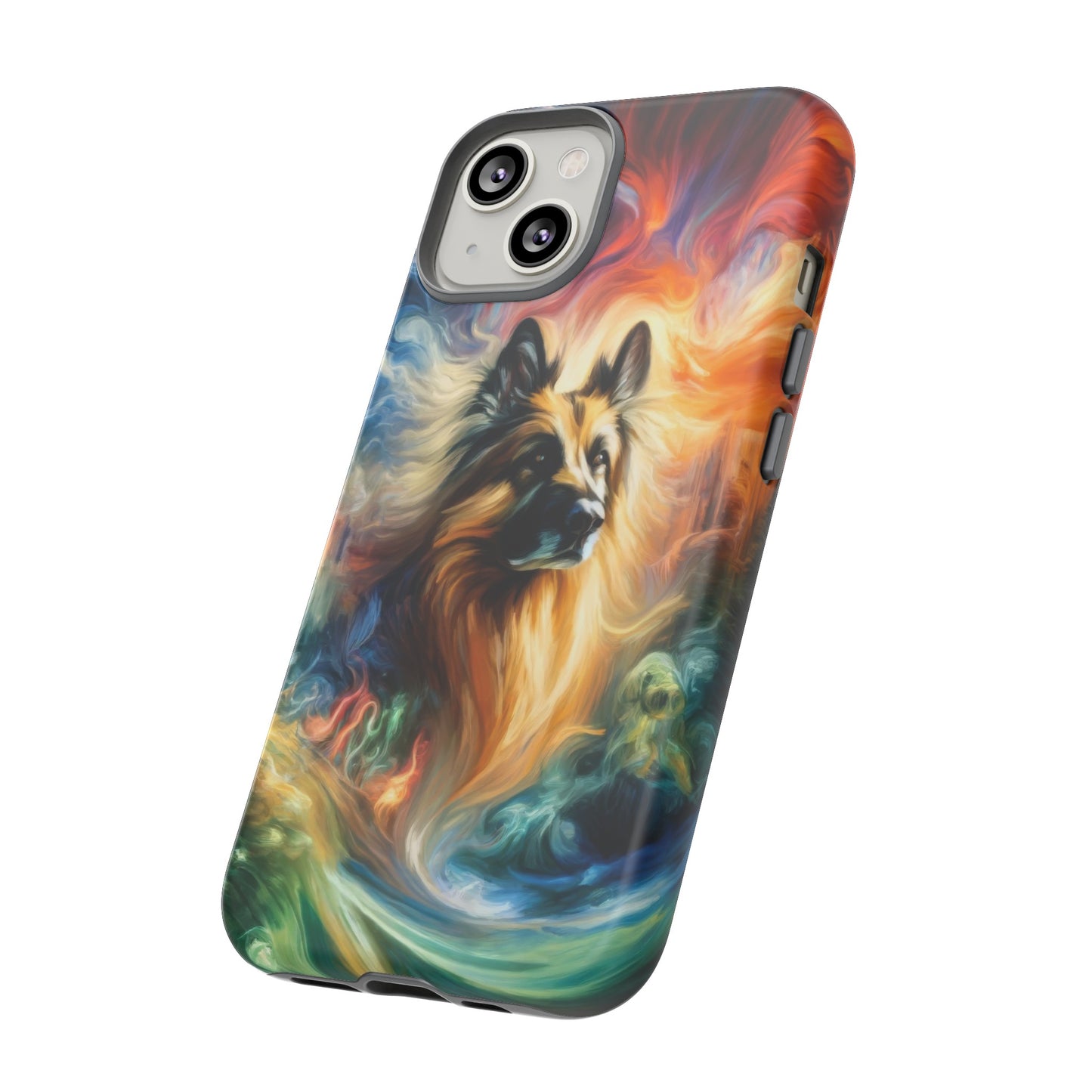 Expressionism and fantasy German Shepherd Phone Case