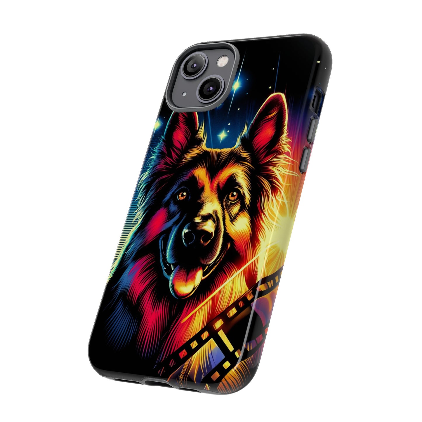 Comic book style German Shepherd Phone Case