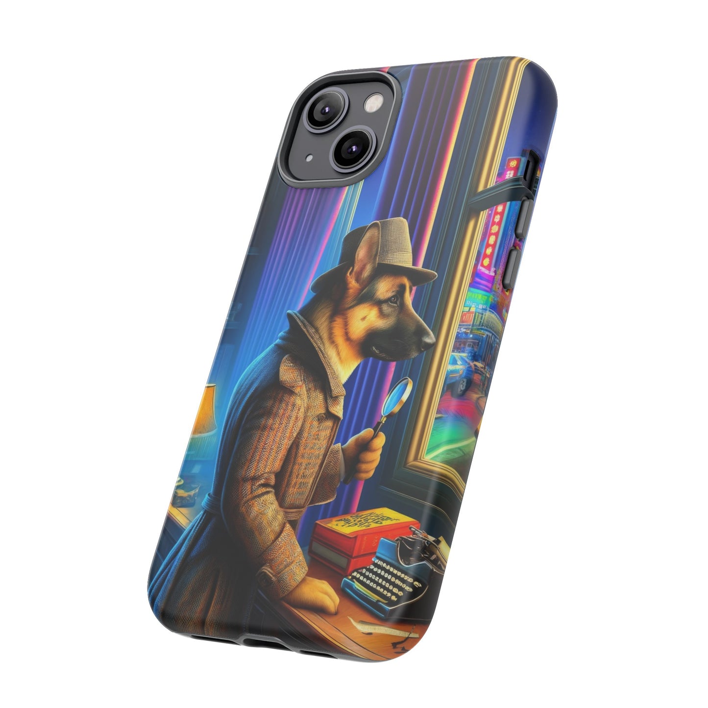 German Shepherd Detective Phone Case