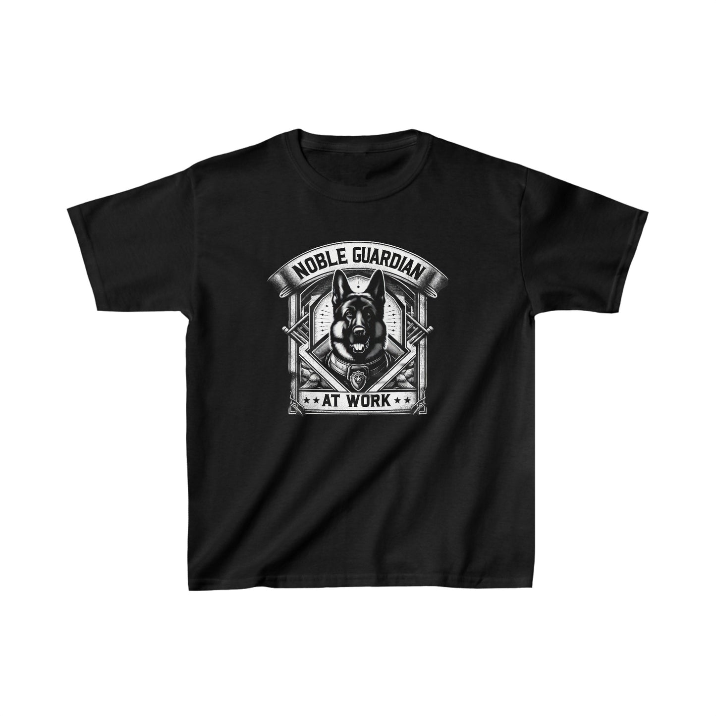 Noble Guardian At Work Kids Size T-Shirt (Multi colors) (German Shepherd)