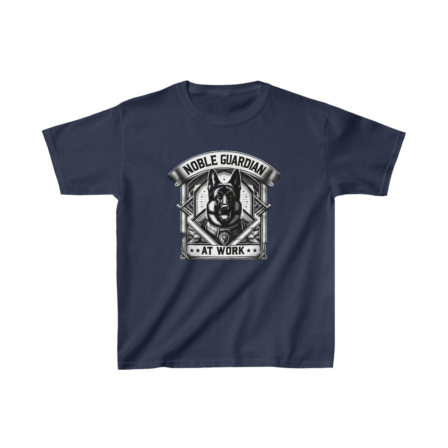 Noble Guardian At Work Kids Size T-Shirt (Multi colors) (German Shepherd)