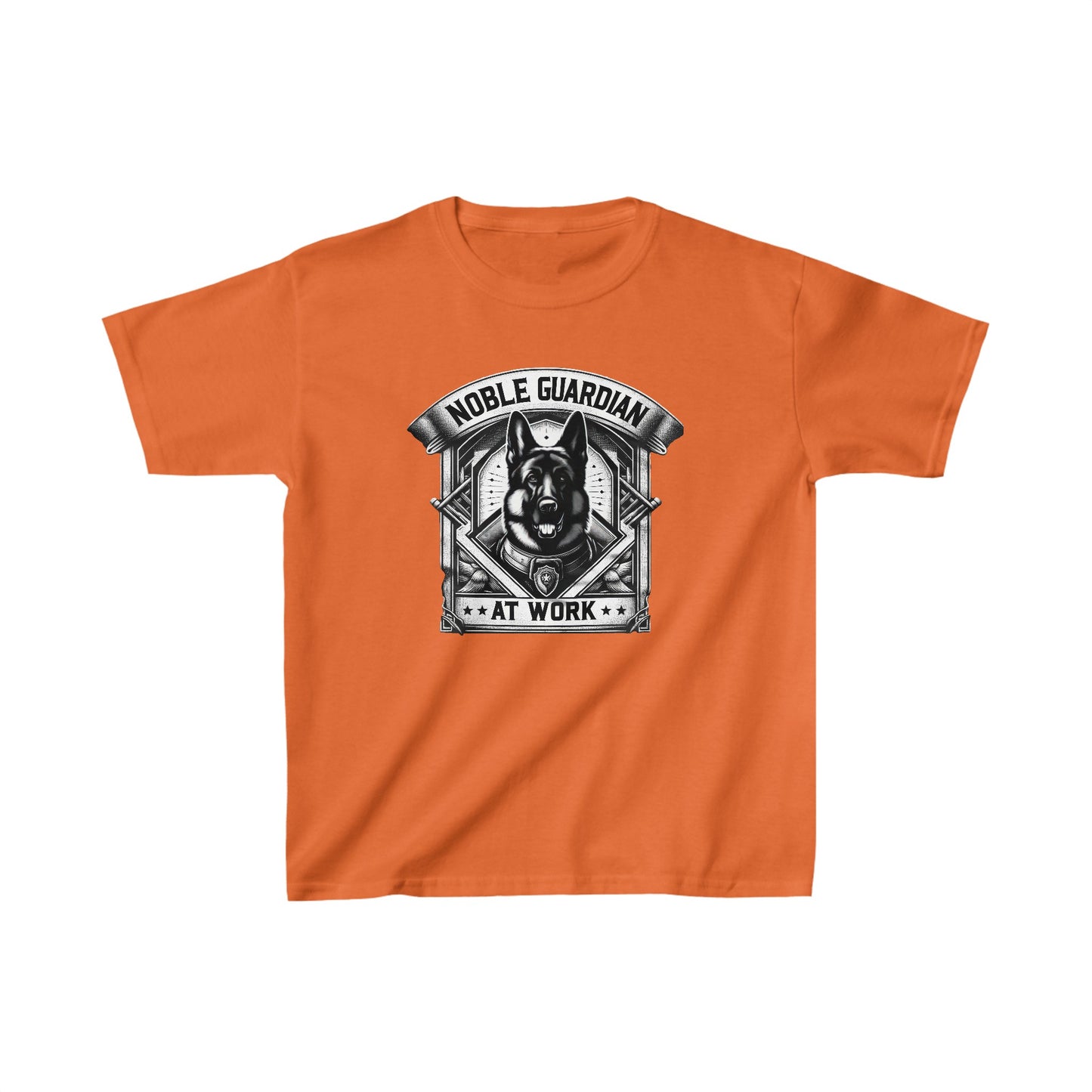 Noble Guardian At Work Kids Size T-Shirt (Multi colors) (German Shepherd)