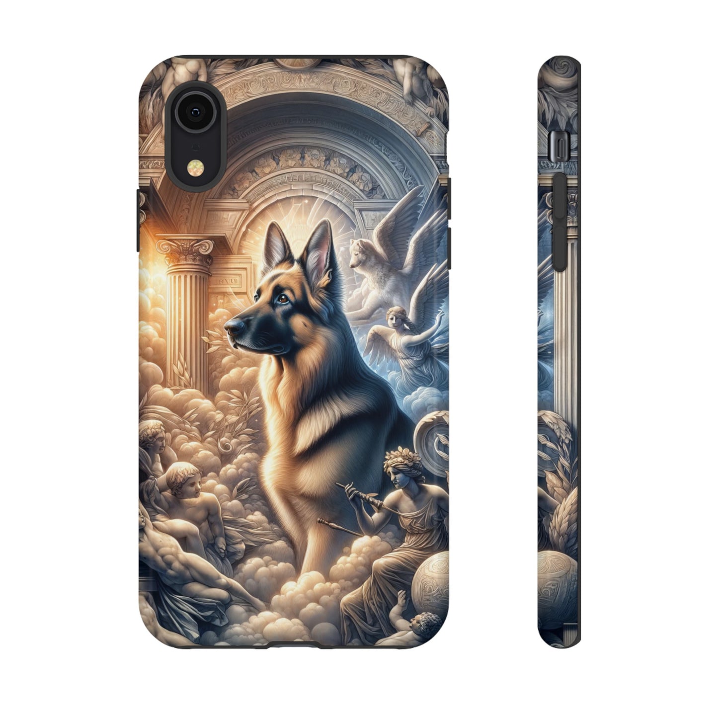 Neo-classicism and dreamy fantasy German Shepherd Phone Case