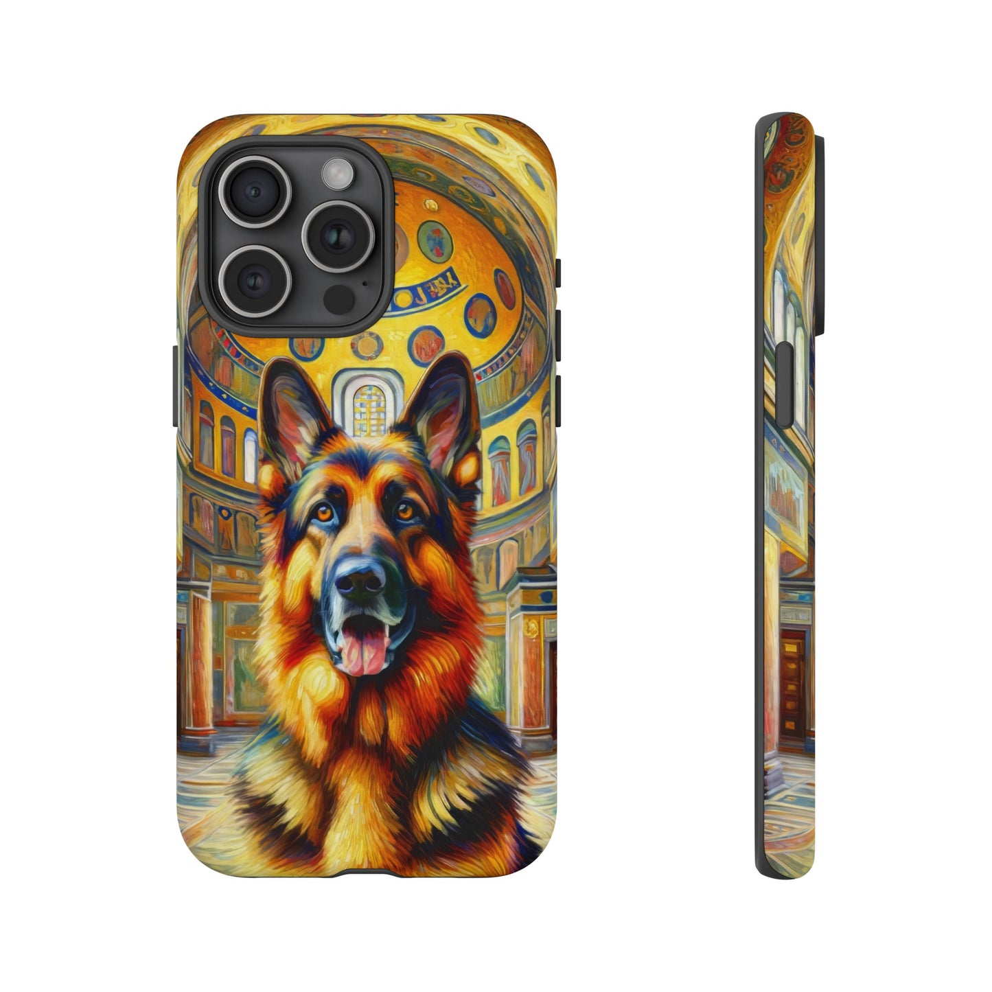 Neo-impressionist German Shepherd Phone Case