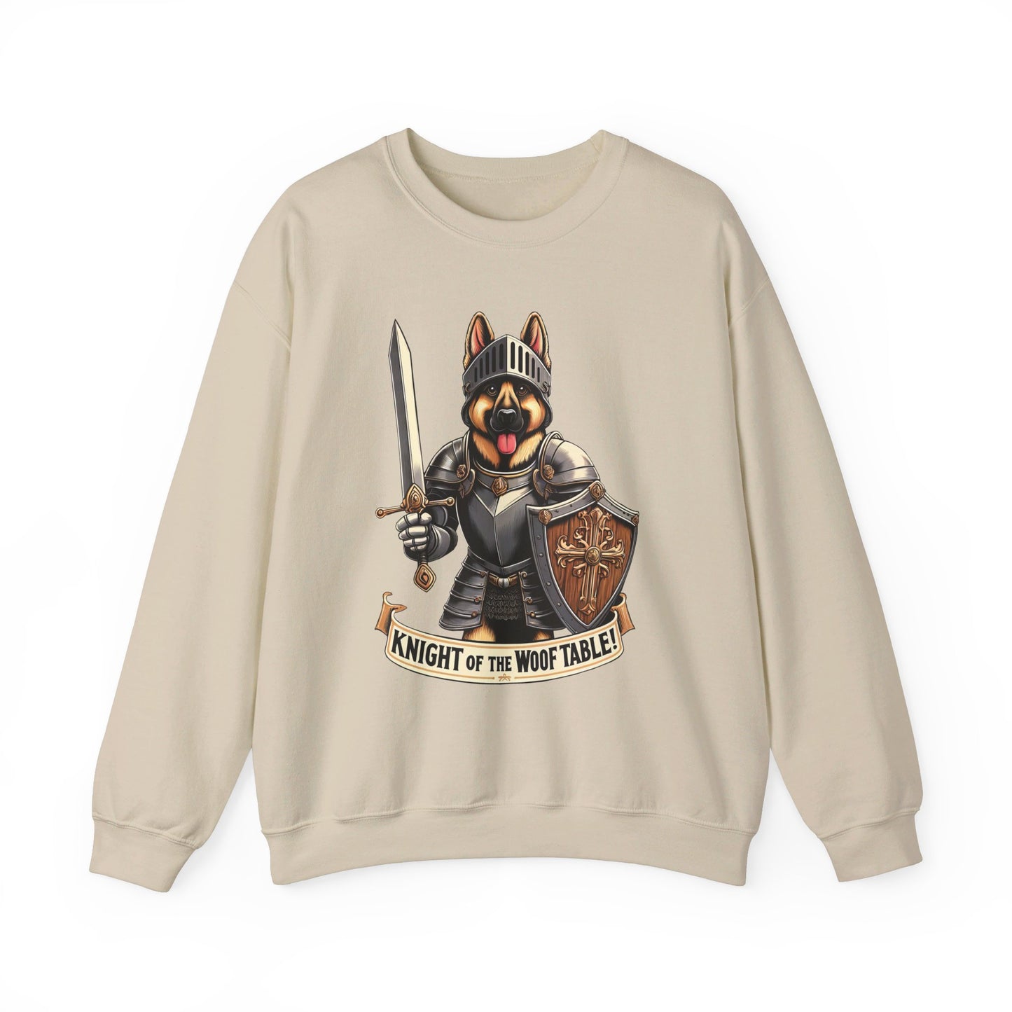 Knight of the Wolf Table Sweatshirt (10 colors) (German Shepherd)