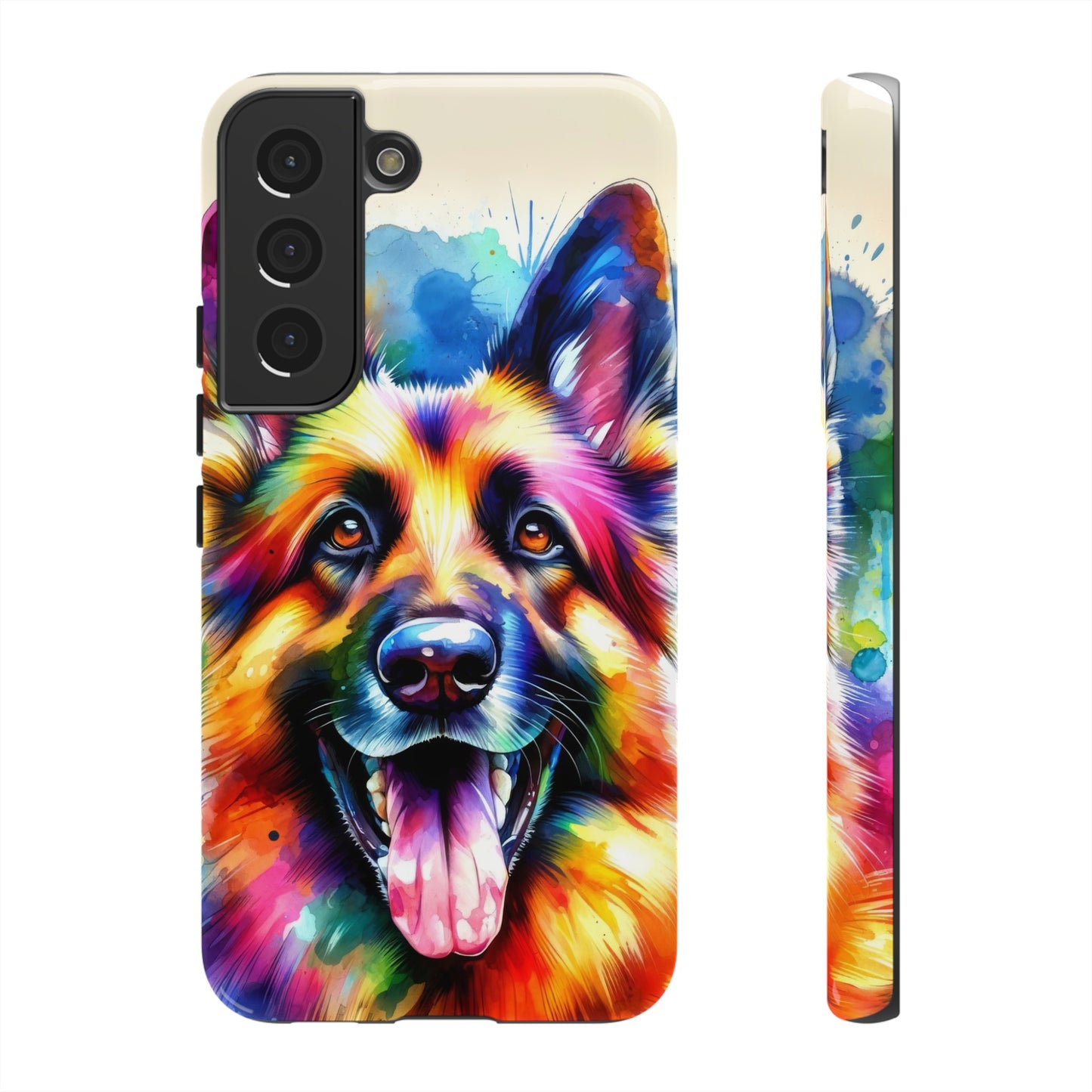 German Shepherd in Watercolor Tough Phone Case