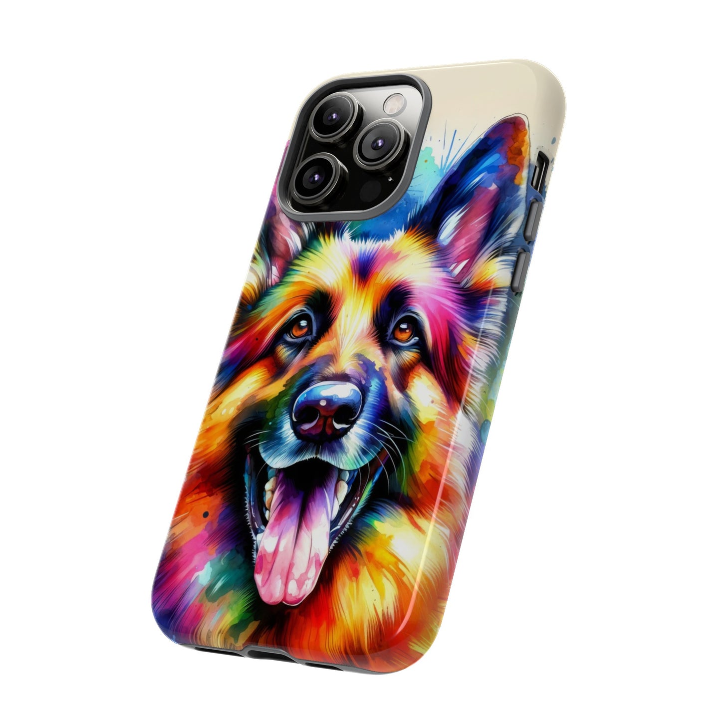 German Shepherd in Watercolor Tough Phone Case