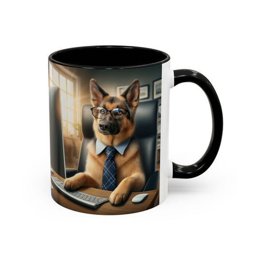 German Shepherd Working Accent Coffee Mug, 11oz