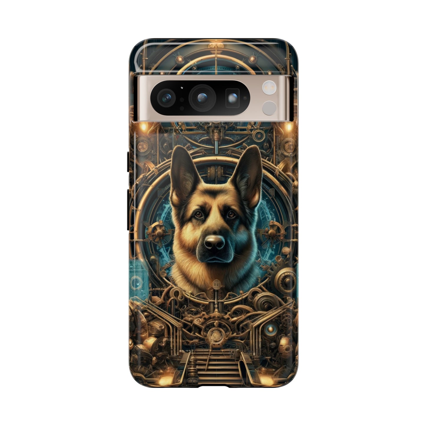 Steampunk Fantasy V2 German Shepherd Phone Case