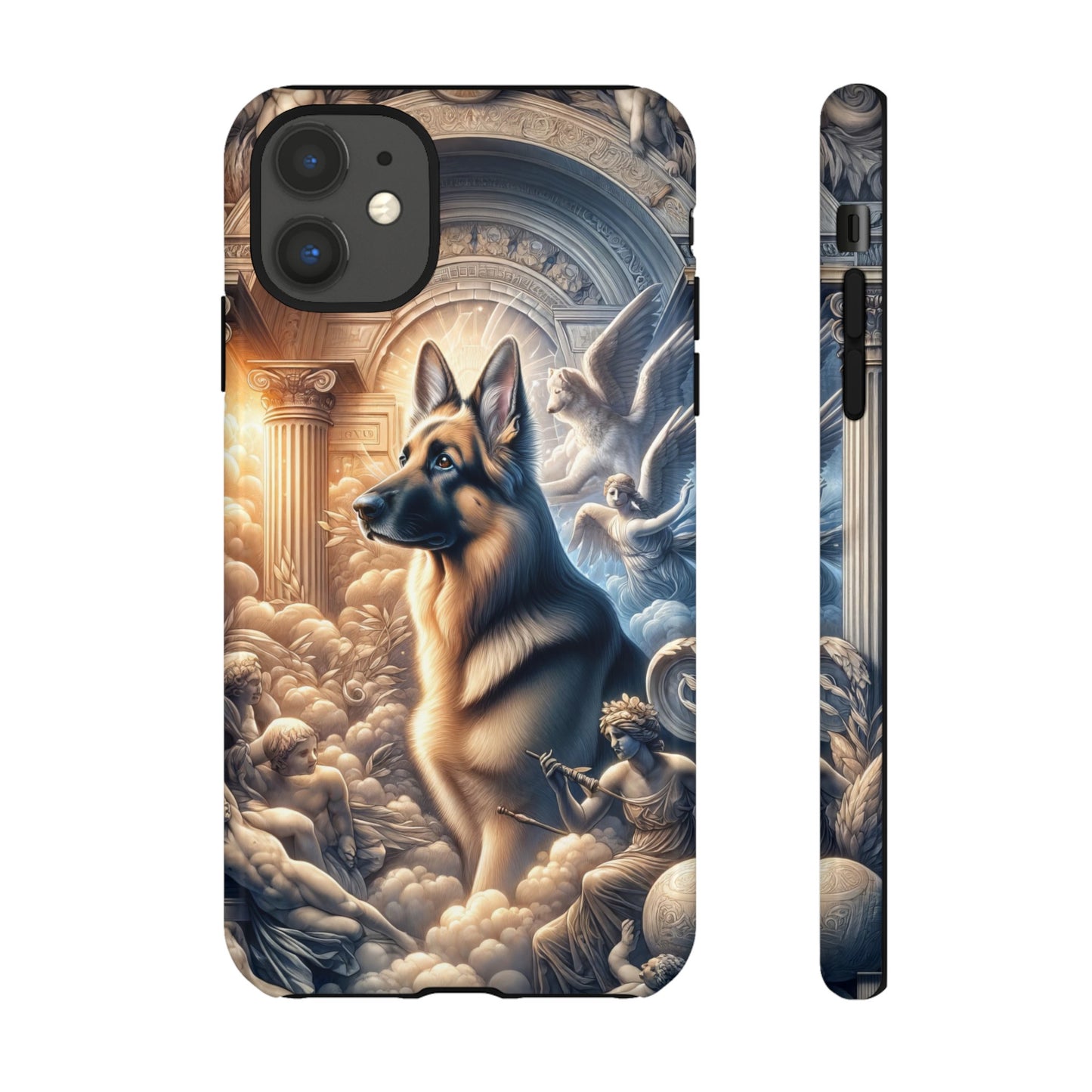 Neo-classicism and dreamy fantasy German Shepherd Phone Case