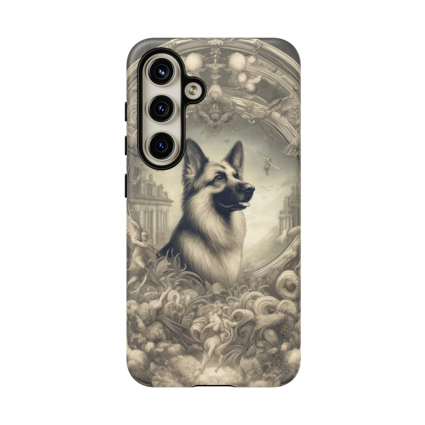 Dreamy fantasy and rococo German Shepherd Phone Case