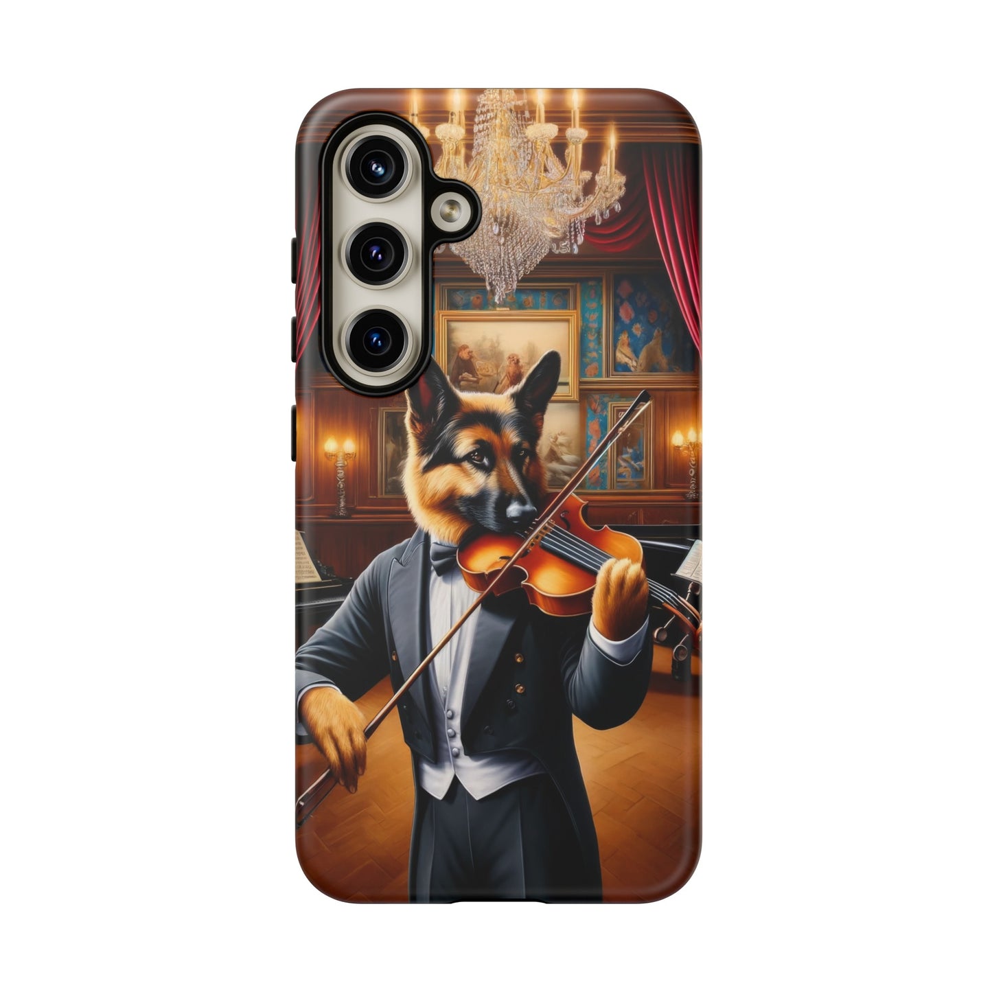 German Shepherd Playing the Violin Phone Case