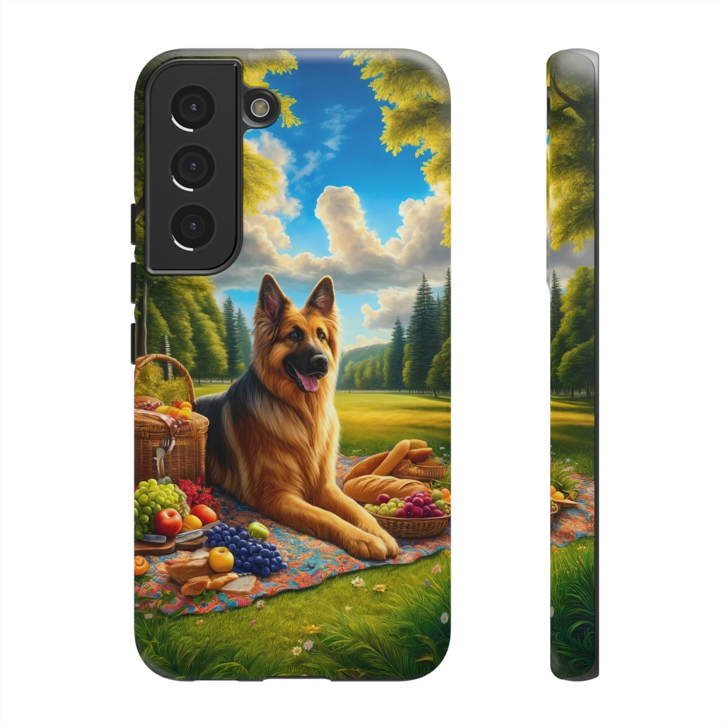 German Shepherd Giving a Speech Phone Case