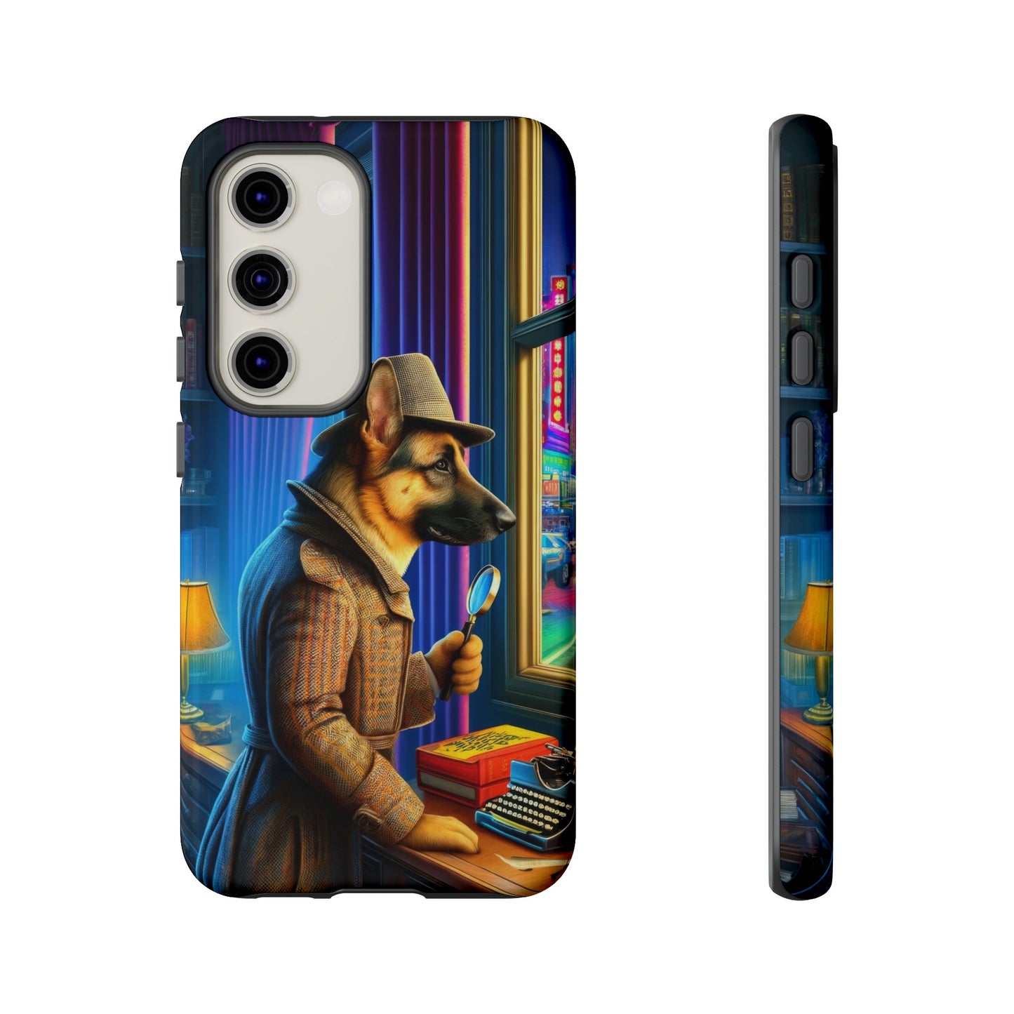 German Shepherd Detective Phone Case