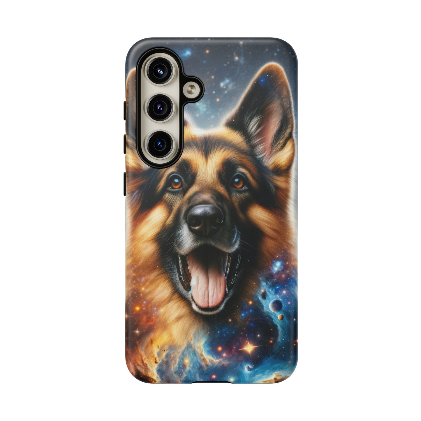 German Shepherd in Space Tough Phone Case