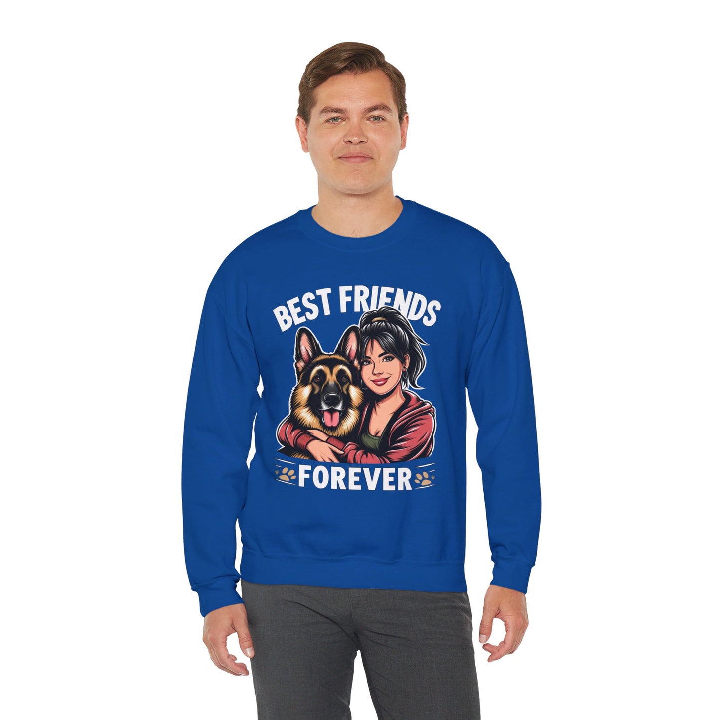 Best Friends Forever Sweatshirt (10 colors) (German Shepherd)