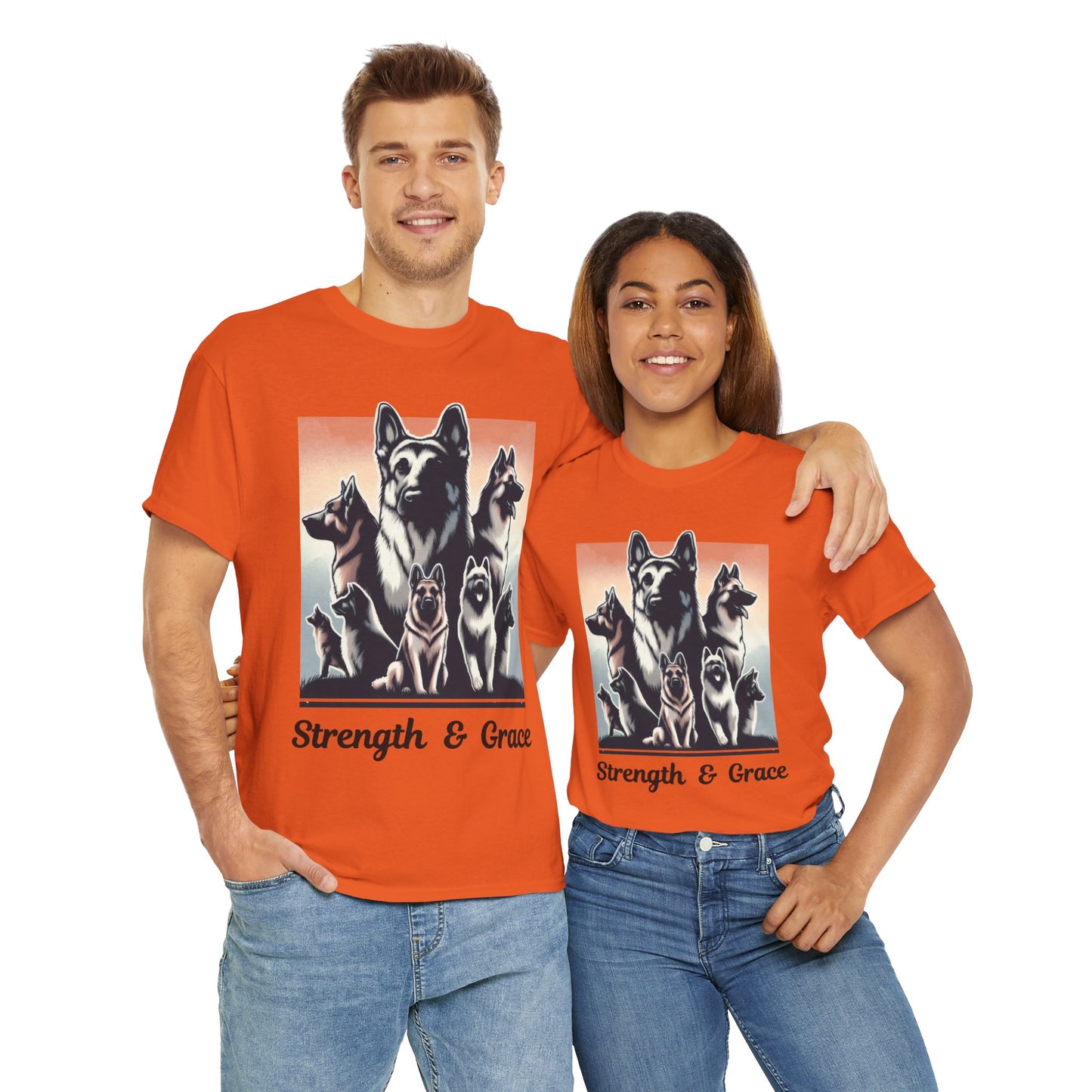 Strength And Grace T-Shirt (13 colors) (German Shepherd)