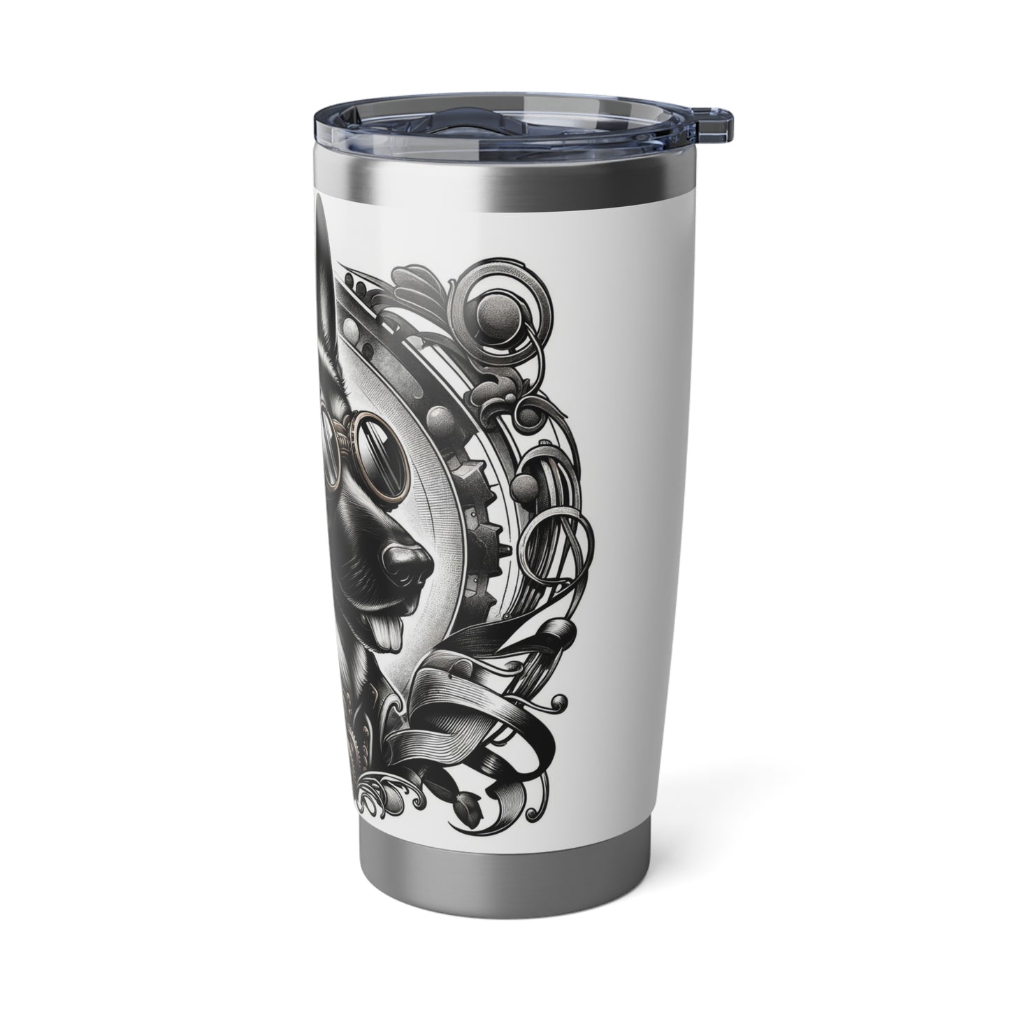 Steampunk German Shepherd 20oz Tumbler