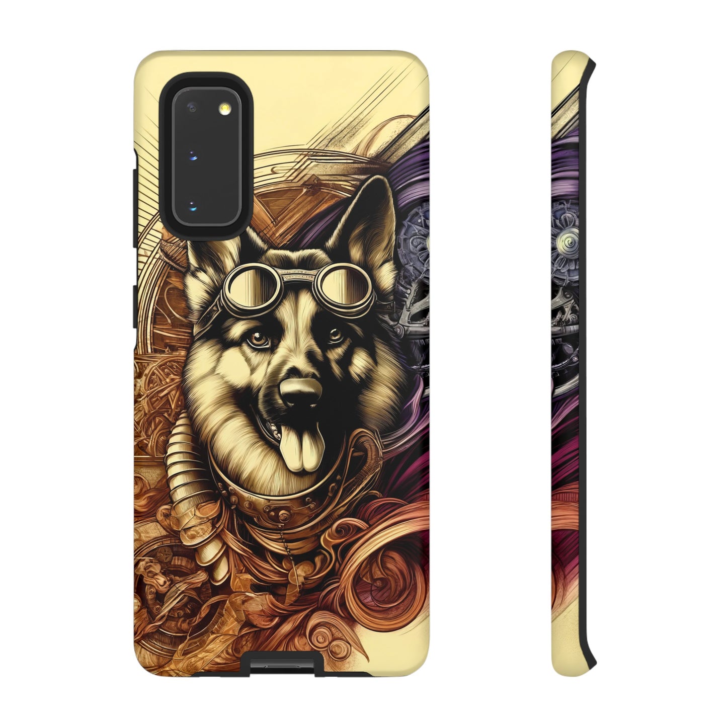 Steampunk German Shepherd Phone Case